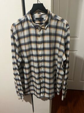 John Varvatos Plaid Button-Down Shirt